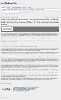 Money Making Opportunity Story in  InvestTalk  by Forex Peace Army