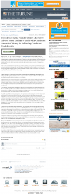 Money Making Opportunity Story in  Tribune (San Luis Obispo, CA)  by Forex Peace Army