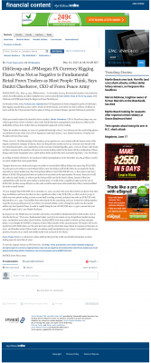 CitiGroup and JPMorgan Currency Rigging  The Sun News (Myrtle Beach, SC)  by Dmitri Chavkerov