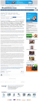 CitiGroup and JPMorgan Currency Rigging  Bradenton Herald (Bradenton, FL)  by Dmitri Chavkerov